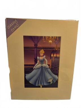 Vtg Sassy Chic Disney Cinderella Art Print in Protective Board Frame